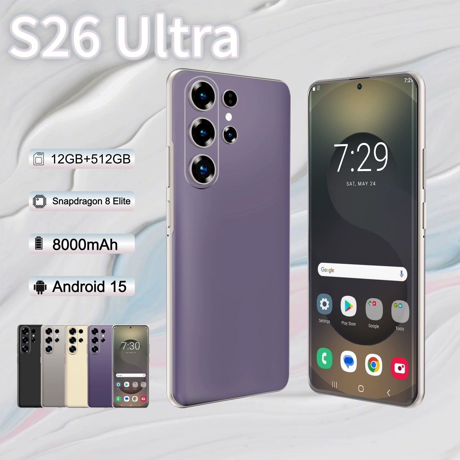 (Кросс-бортовая торговля), мобильный телефон, S26, (Physicals), 4G, 3GB, 64GB, Android