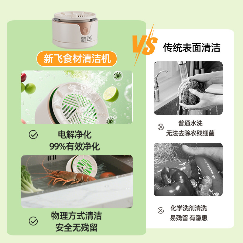 跨境食材净化机去农残蔬菜水果清洗机果蔬清洁机多功能自动洗菜机|undefined