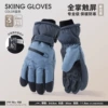 With zipper, ski, blue