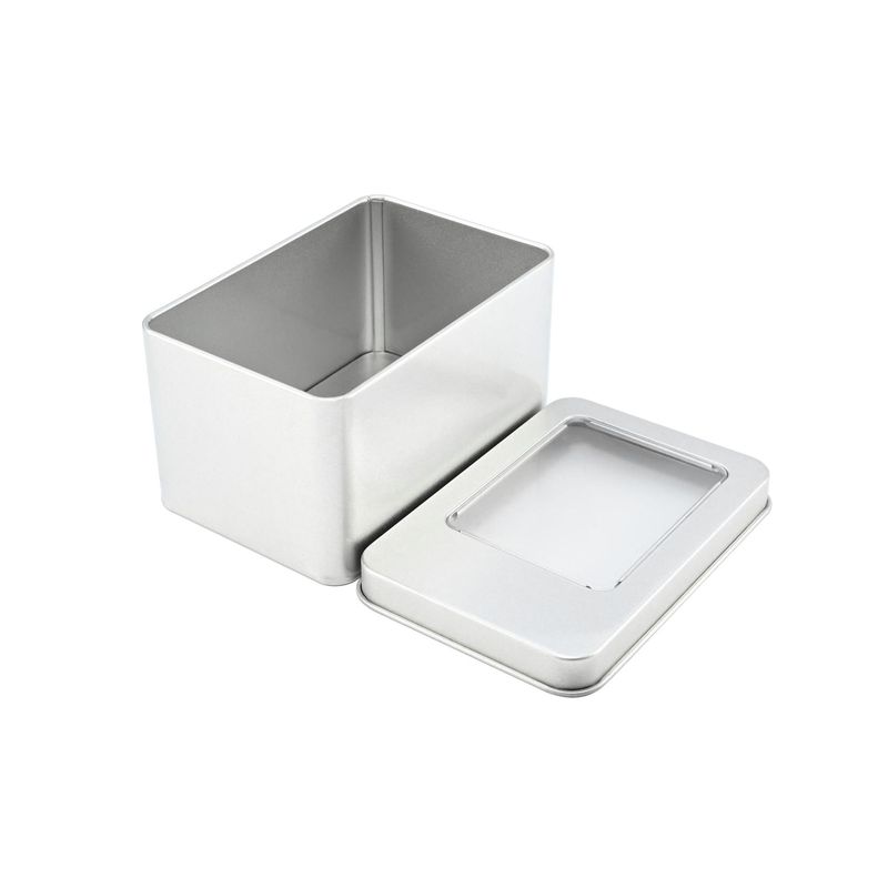 现货长方形天窗首饰饰品美甲穿戴甲刮痧板U盘小号金属马口铁盒子|undefined