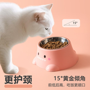 Cat Bowl, Dog Bowl, Stainless Steel Anti-Knock over Dog Food Bowl, Dog Food Bowl, Small Size Dogs Water Basin, Pet Supplies, Eating Dog Bowl