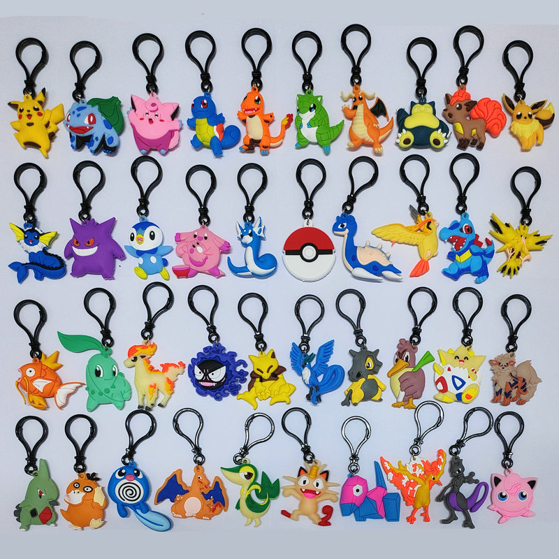 Suministro directo de fábrica transfronteriza Pikachu Fire Dragon Jie ni tortuga miaowa pipibao Ke Meng mascota elfo mochila colgante