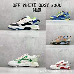 莆田产OF WHITE ODSY 减震低帮透气增高厚底拼色老爹鞋休闲运动鞋