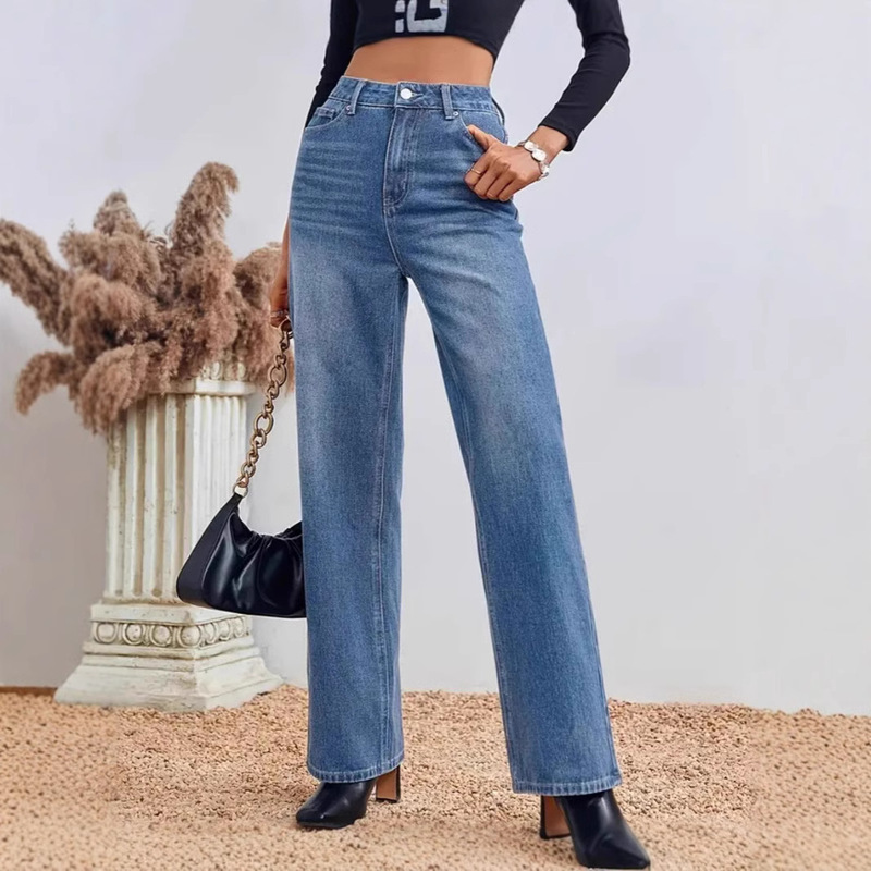 Cross-border foreign trade independent station Amazon European and American women wash water Denim trousers