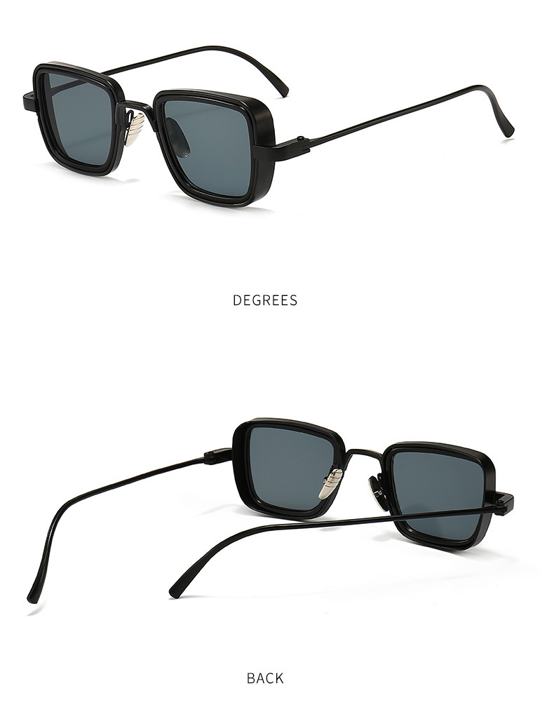 60g Weight Full Frame Glasses Structure Sunglasses Classification Ac, UV400 Protection Lens Material Square Glasses Style Travel Occasion Solid Color Pattern Men'S Gender Classic Style Style Classic Style Solid Color Ac UV400 Protection Square Full Frame Men's Sunglasses 5