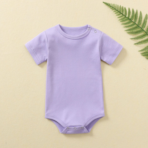 ins Newborn Baby Clothes Summer One-piece Clothes Triangle Harness Men and Women Baby Summer Romper Short Sleeves