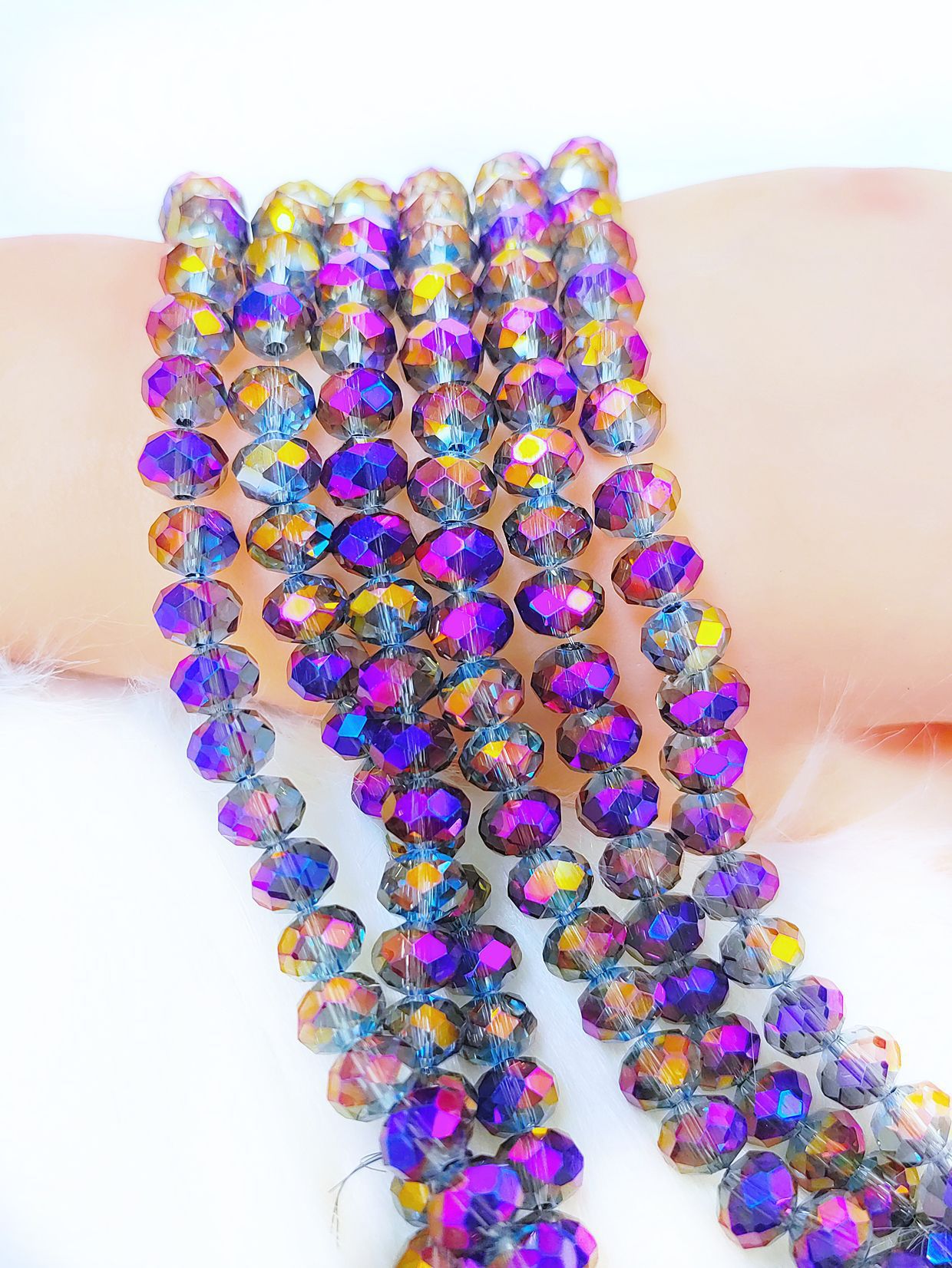 Electro -plated transparent purple