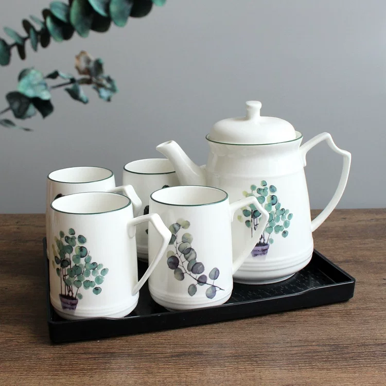 Ceramic teapot, set, big coffee pot