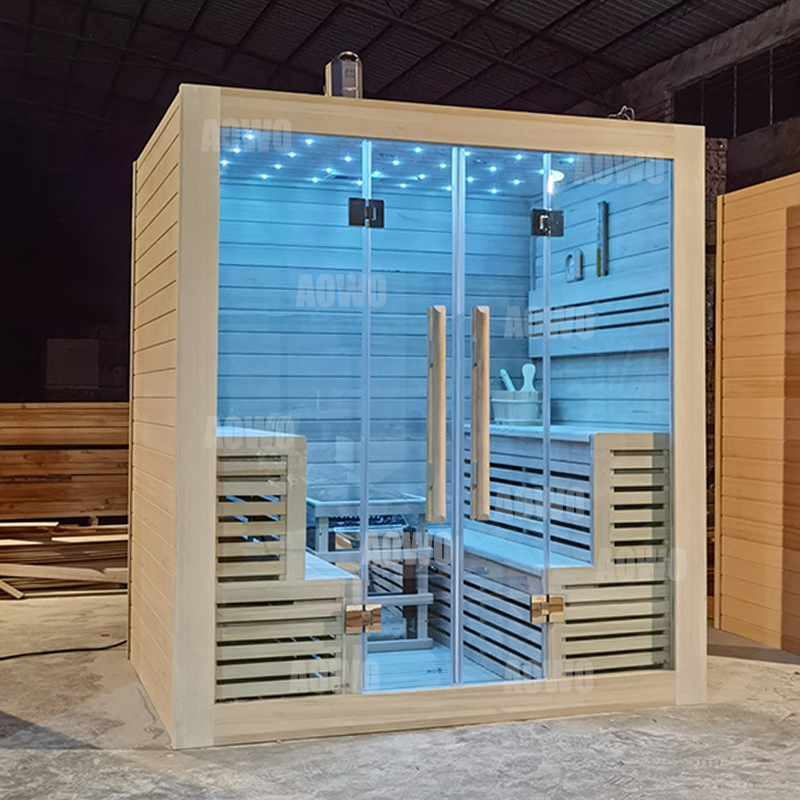 Sala de vapor de sudor del hogar sala de sauna de riego estufa de vapor seco sudoración de piedra volcánica húmeda sala de sauna de vapor sala de calefacción para salón de belleza