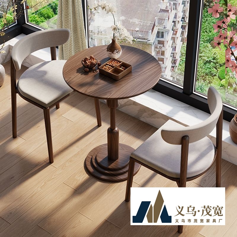 实木阳台喝茶桌椅组合休闲桌子三件套咖啡一桌二椅酒店客房小桌椅