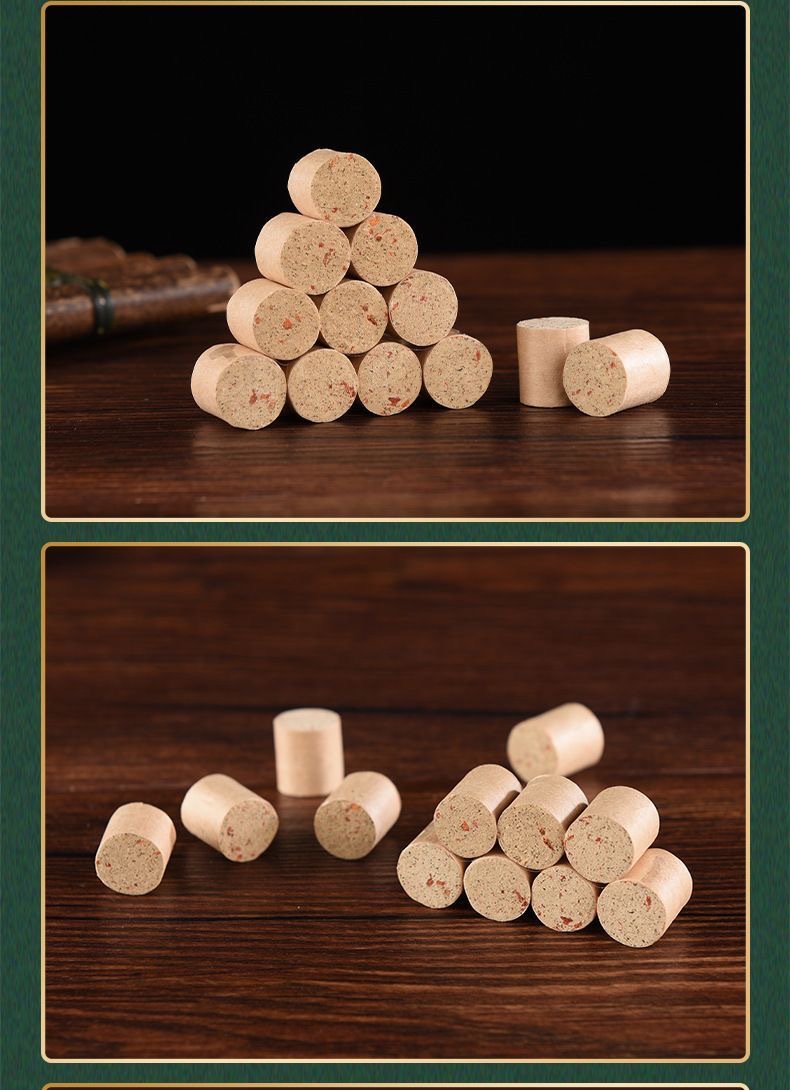 Moxa Cones with Safflower Ai Zhu 30 Pack 1.4x1.5cm for Moxibustion Ear Eye and Body Use in use