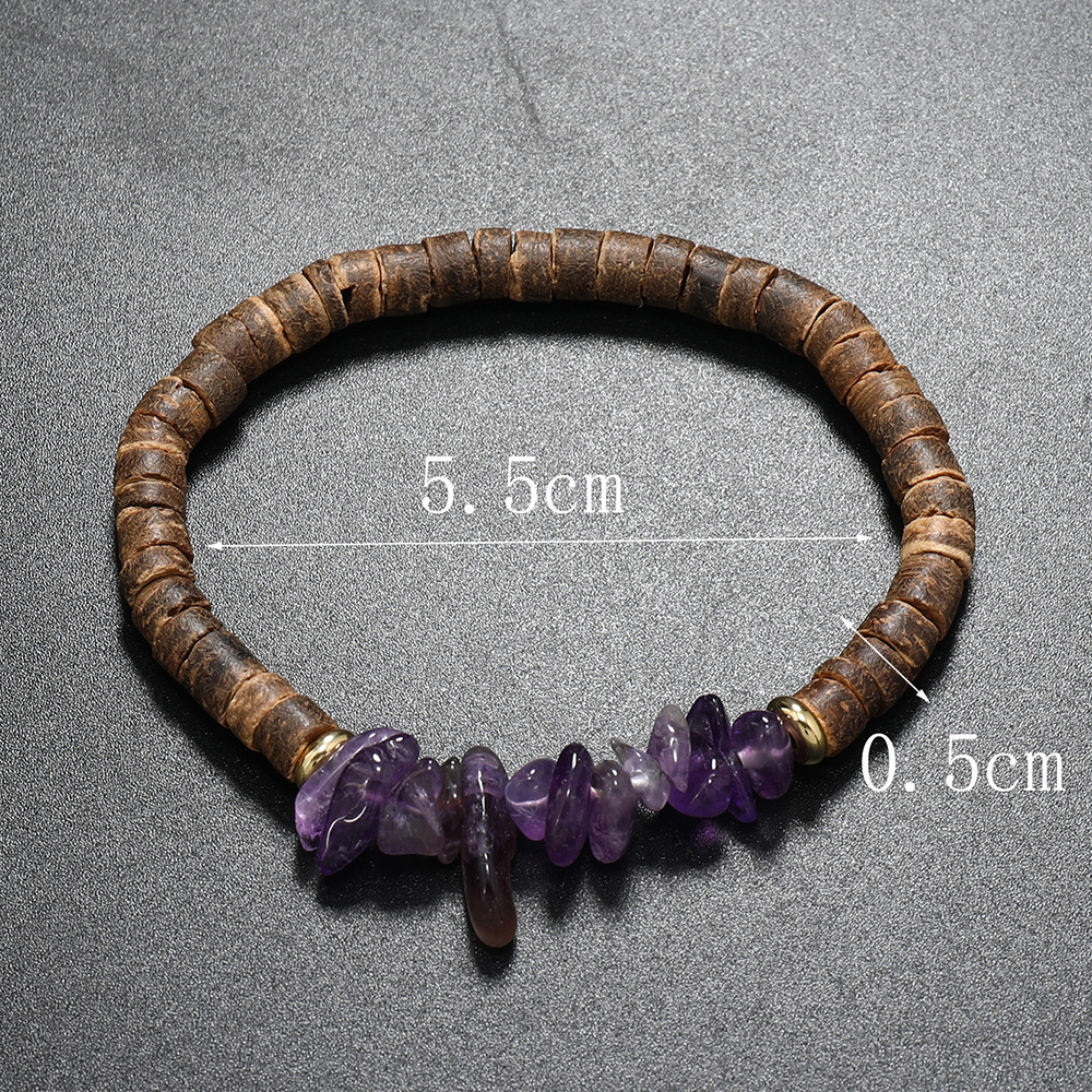 20g Weight Bracelets Classification 1 Piece Quantity Casual, Daily, Party Occasion natural stone Material Geometric, Color Block Pattern Unisex Gender Beaded Design Retro Style Retro Geometric Color Block Natural Stone Bracelets In Bulk 8