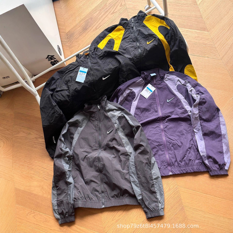 25 Spring and Autumn Overseas Popular Nk Co-Branded Nocta Jacket Sports Casual Lightweight Stand Collar Jacket for Men and Women Couples