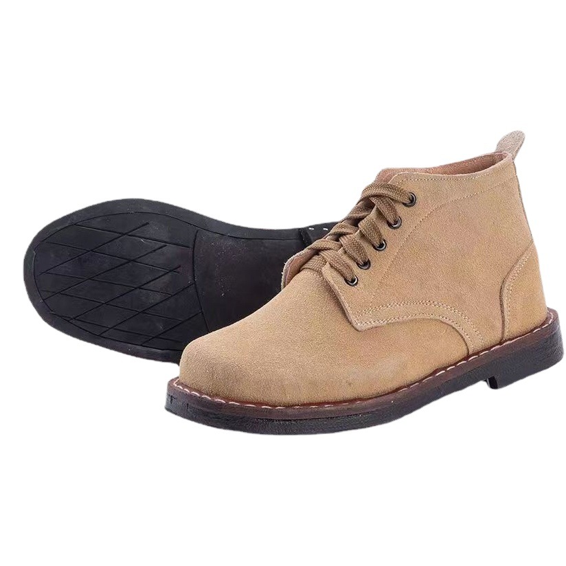 Factory wholesale men's labor protection shoes shoes hand-made tire bottom full leather welder protective shoes wear-resistant non-slip tooling shoes