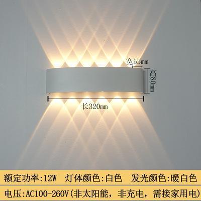 escalera transparente simple TV de fondo iluminación de pared corredor bar hotel ojo de buey exterior iluminación de pared interior