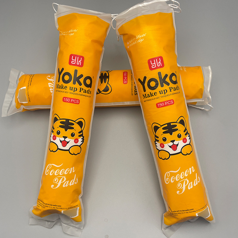 Suave, cómodo, suave, absorbente, sin pelusa, algodón removedor de maquillaje desechable, algodón compresa húmeda para el cuidado de la piel, algodón de maquillaje redondo