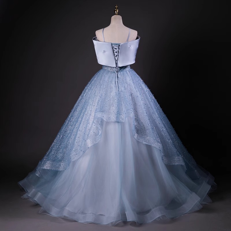 Nuevo vestido de noche de hombro de una palabra solo de belleza de la voz de la canción