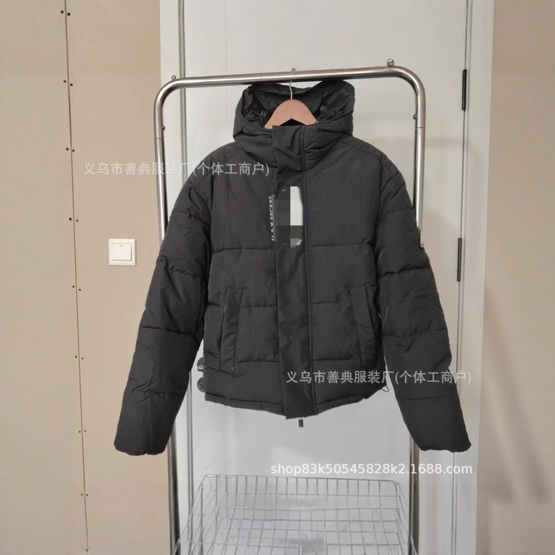 Hooded Gray Trapstar Winter down Jacket New Thick Jacket American High Street Trendy Brand Warm Clothing