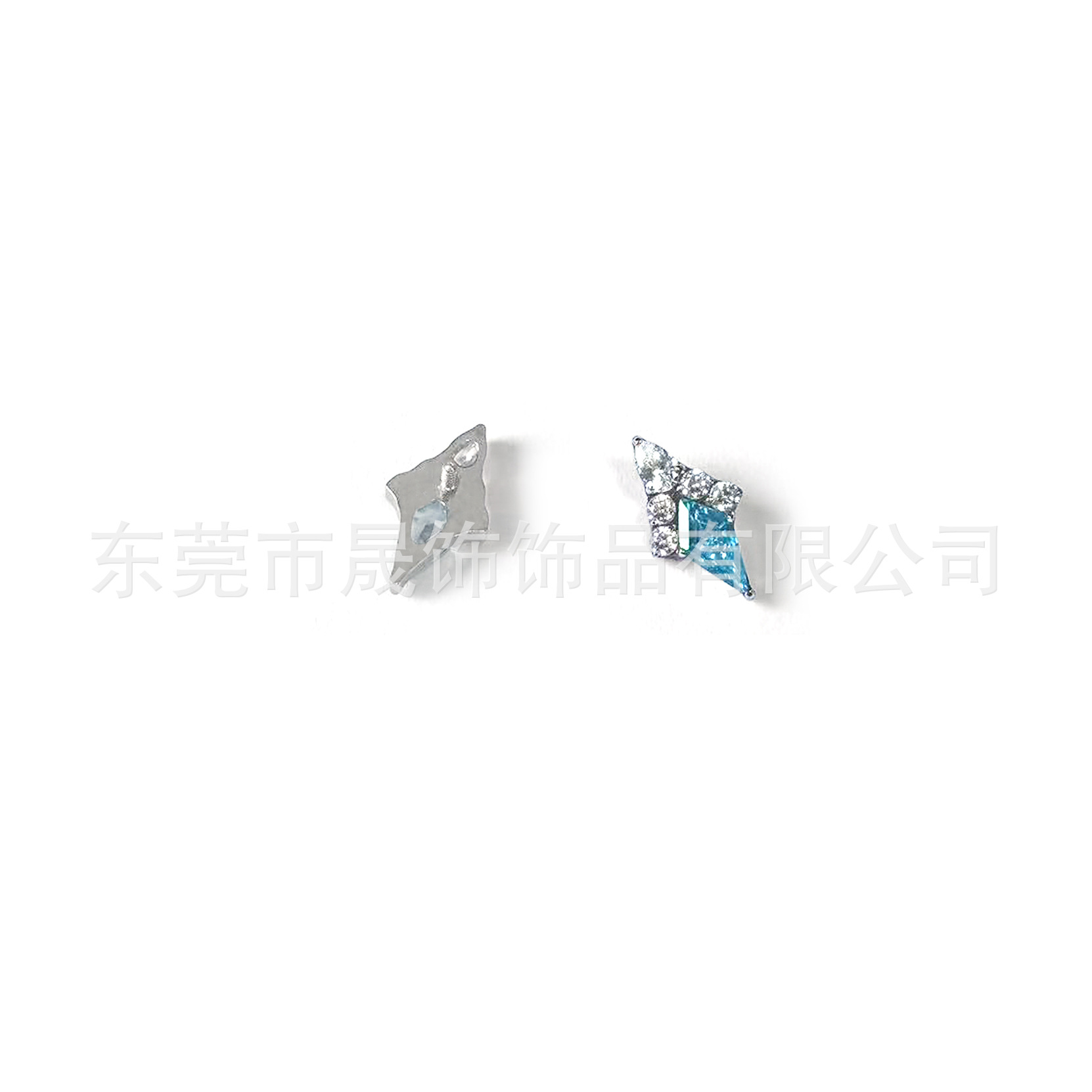 F136 Titanium Alloy 风筝菱 Ear Stud Studded 5A Cubic Zirconia Helix Cartilage Stud G23 Titanium Internal Thread Piercing Jewelry
