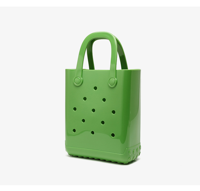 Daily Occasion Women's Medium PVC Solid Color Streetwear Hollow Square Open Handbag