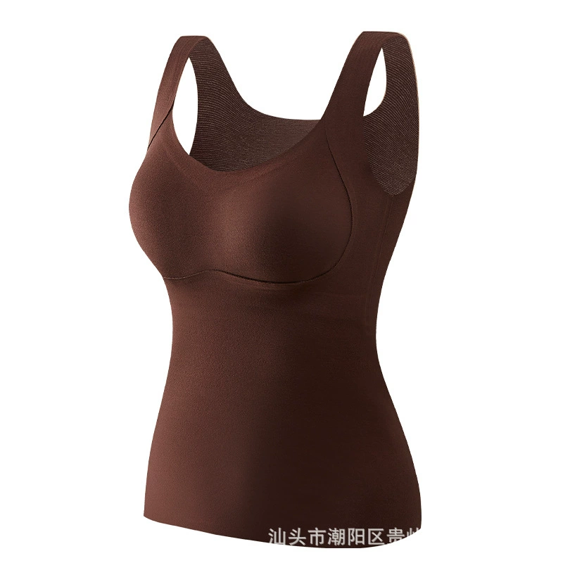 Woolen keep warm tank top, base top with cups