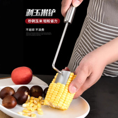 ステンレス製のトウモロコシの皮むき器、便利な手動トウモロコシの皮むきと分離、トウモロコシの皮むき器、キッチン用品、トウモロコシの皮むき器