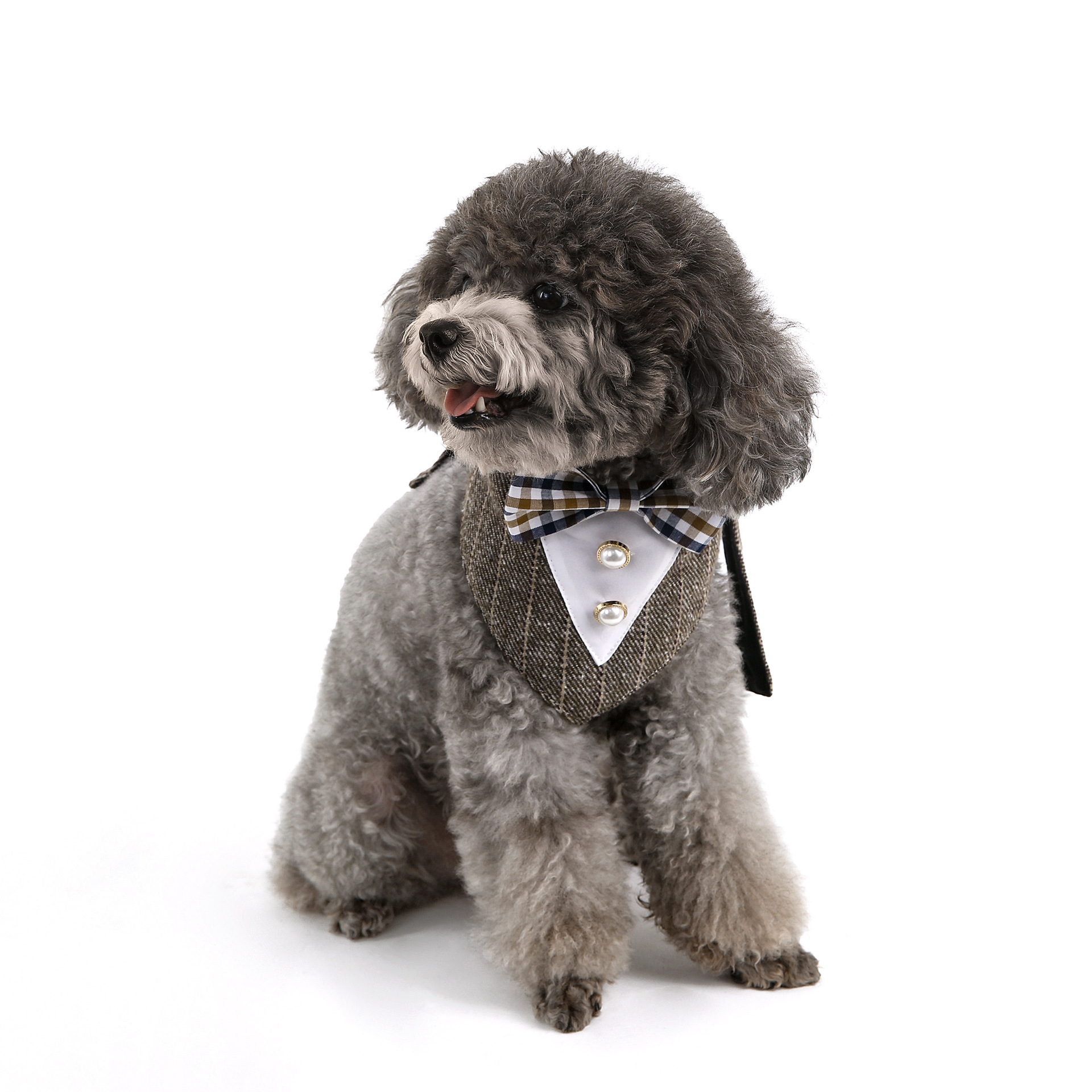 Navidad, Año Nuevo, nuevo traje de mascota transfronterizo, guapo mascota, toalla de boda, toalla triangular, bufandas para perros