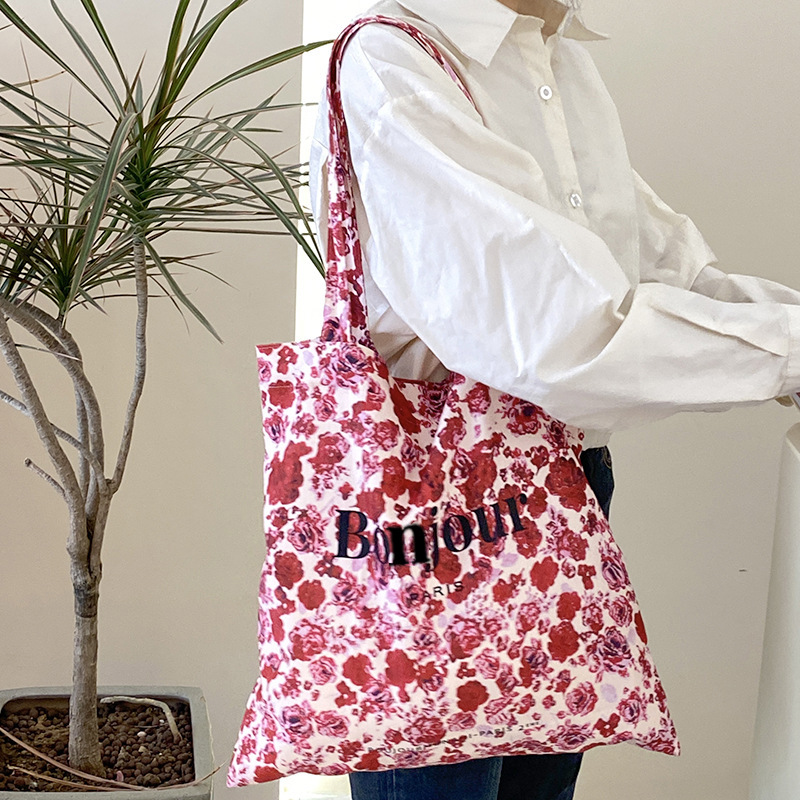 Boujour red rose shoulder bag