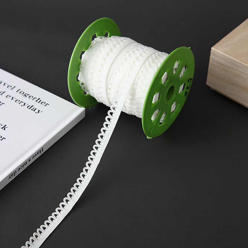 现货1.1CM月牙弹力牙边带 内衣内裤花边等服饰弹力花边