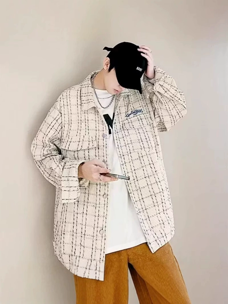 Tide, men's spring shirt, jacket, Chanel style, 2024 years, oversize, for beloved