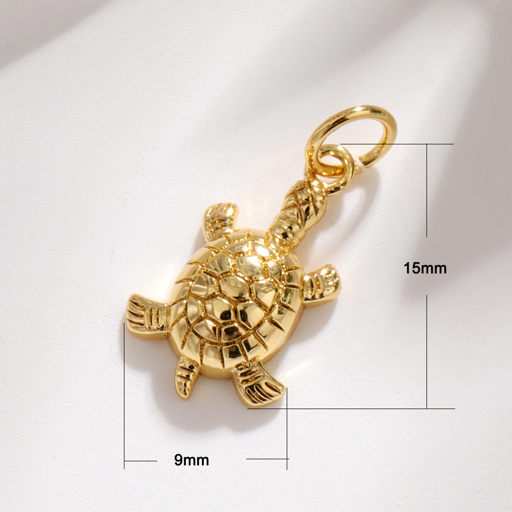 1 Piece Cute Tortoise Dragonfly Butterfly Copper Enamel Plating Jewelry Accessories display picture 4