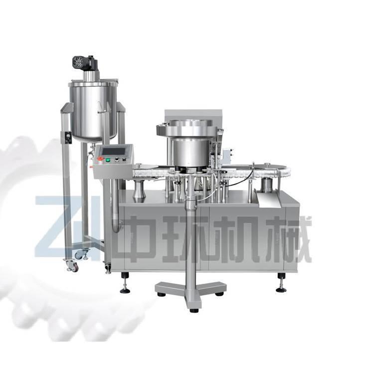 批量供应全自动诊断试剂灌装旋盖机_ZHY-SGP采样管灌装旋盖机