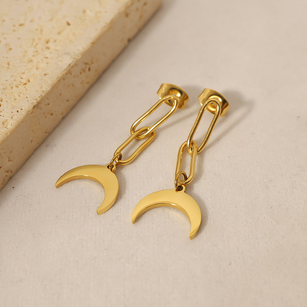 Oferta especial experiencia europea y americana joyería de acero titanio vacío galvanoplastia no decoloración no alérgica joyería pendientes collar fábrica al por mayor