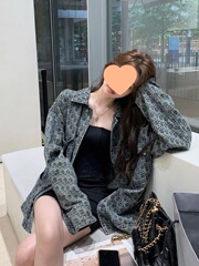 美式复古牛仔外套女2025秋冬今年流行衬衫中长款潮牌上衣