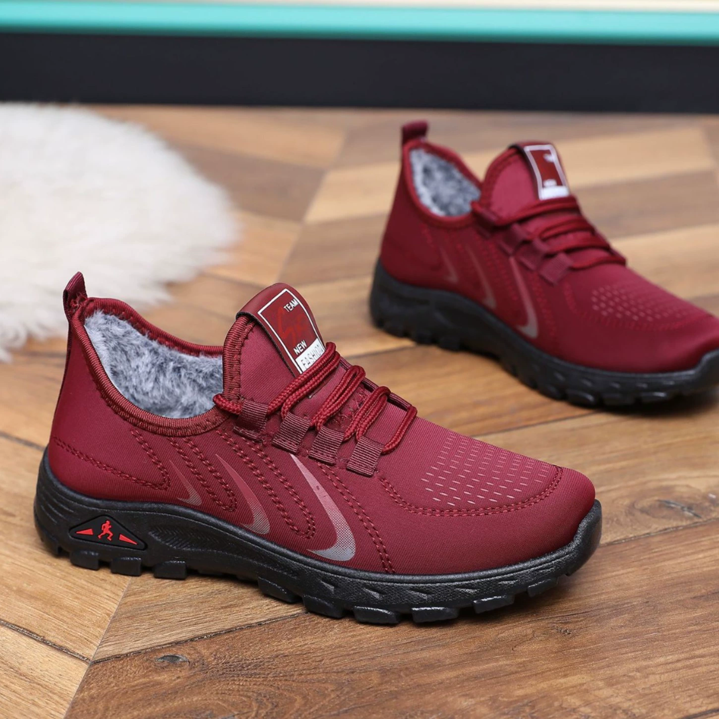 Зимняя новая женская хлопчатобумажная обувь мягкая подошва плюс бархат утолщение