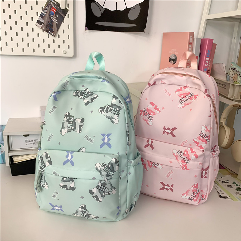 Nueva mochila escolar pequeña y fresca para estudiantes universitarios de secundaria y preparatoria, mochila de mujer de gran capacidad casual simple, mochila de viaje ligera