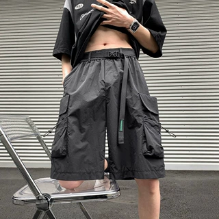 机能速干大口袋工装短裤男夏季新款潮牌宽松大码休闲男生五分裤子