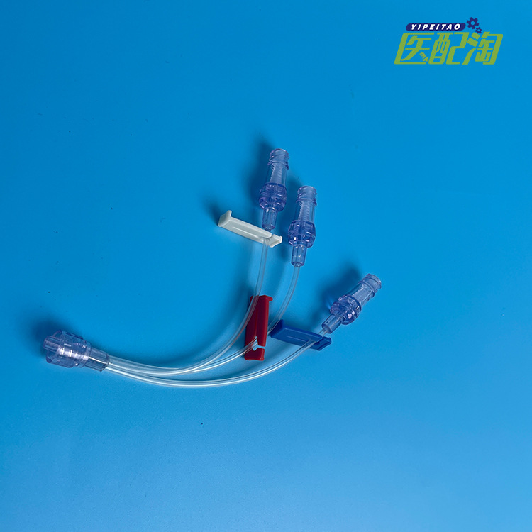 厂家供应 医用实验室耗材三腔无针接头延长管 标准件现货充足