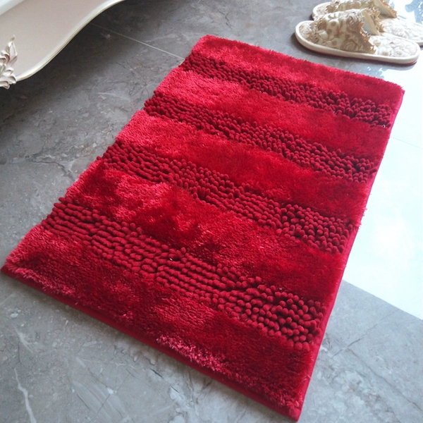Fine velvet chenille red