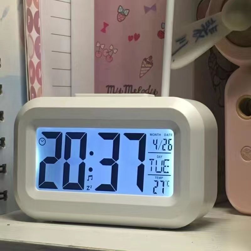 Mini Luminous Electronic Alarm Clock Timer for Students, Portable Bedside Clock, Smart Electronic Clock