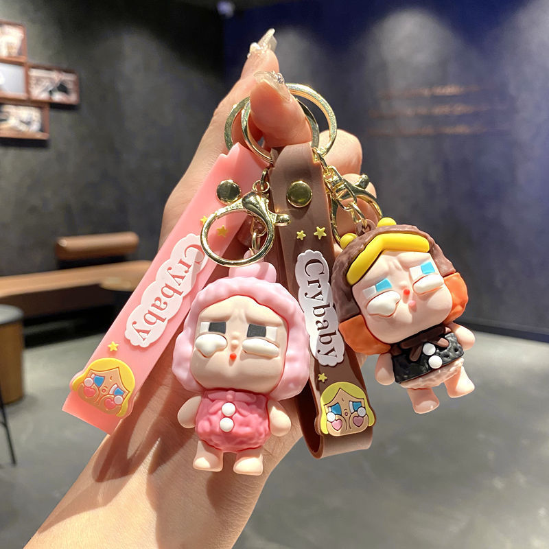 跨境哭娃钥匙扣挂件可爱公仔眼泪娃娃钥匙链书包挂件饰娃娃机批发|undefined