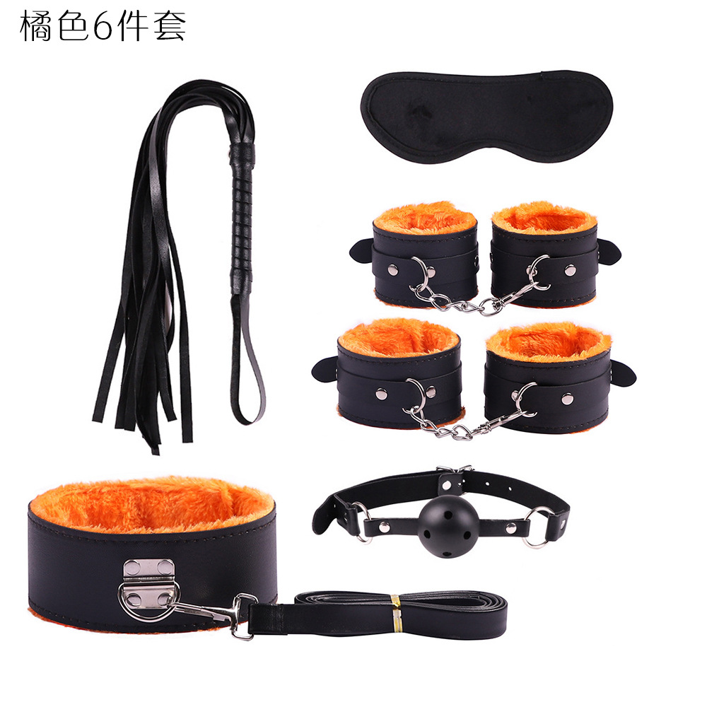 SM comercio exterior de 10 piezas de cuero sexy traje de peluche vinculante de 10 piezas juguetes alternativos productos sexuales