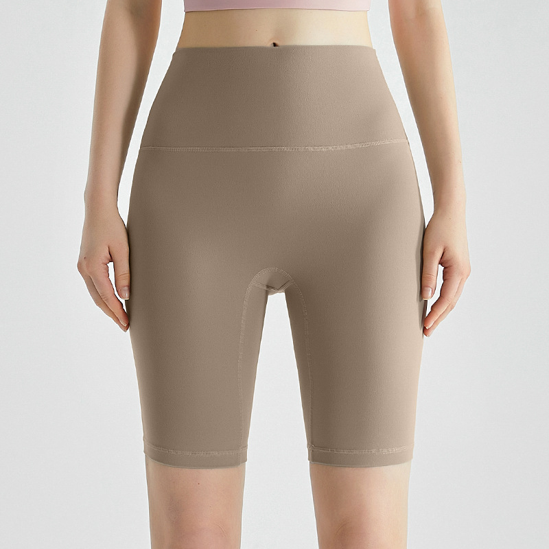 Pantalones de yoga LAHN sin tallas con sensación de nube, pantalones de cinco puntos, ropa exterior de alta elasticidad con sensación desnuda, pantalones de yoga que aprietan la barriga, levantan los glúteos y adelgazan