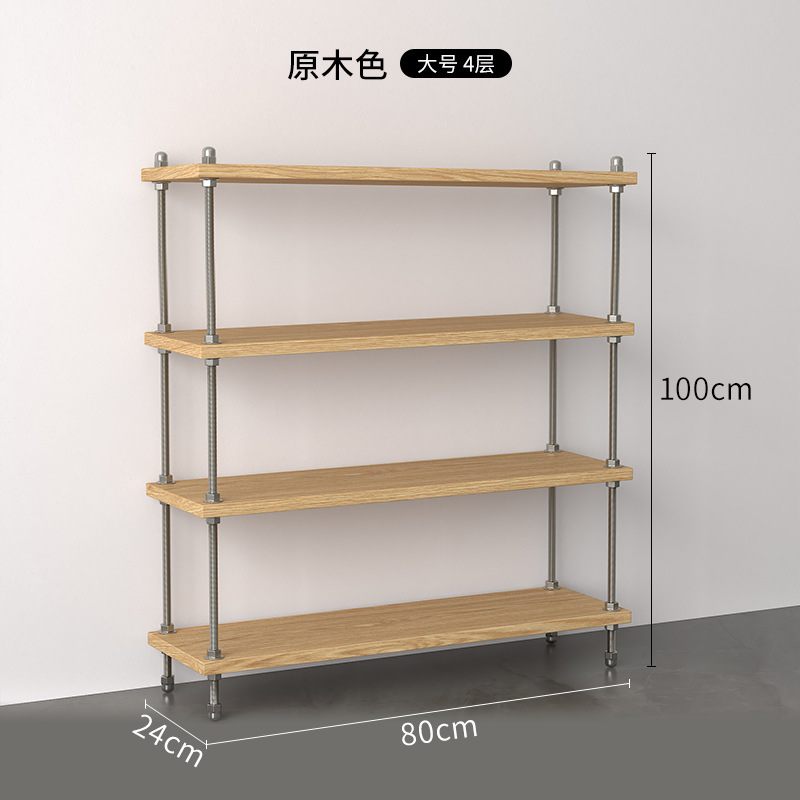 Nuevo estante de piso multicapa de madera maciza, balcón de sala de estar, estante de almacenamiento de porche, estante de almacenamiento de macetas, aumento ajustable