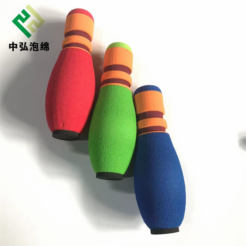 双色橡塑发泡管包装NBR打磨手把防护套手柄套白色实心圆形卷发棒