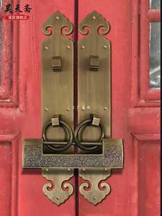 ✅ Antique Brass Lock, Retro Chinoiserie Horizontal Opening Small Padlock Latch, Old-Fashioned Wooden Door Lock, Imitation Old-Fashioned Copper