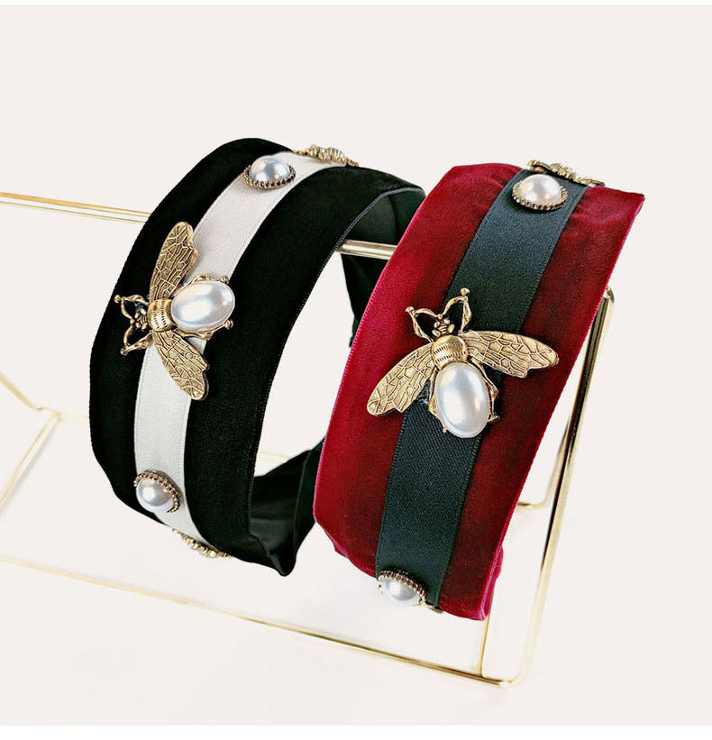 Simple Alloy Bee Wide-sided Hair Band display picture 6