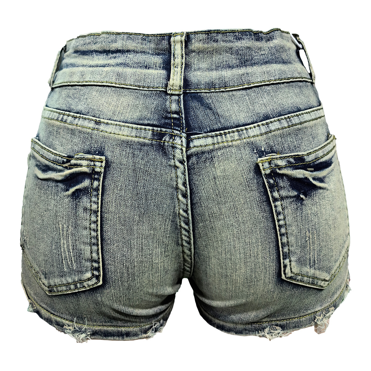 Women's Daily Streetwear Solid Color Shorts Pocket Jeans display picture 9