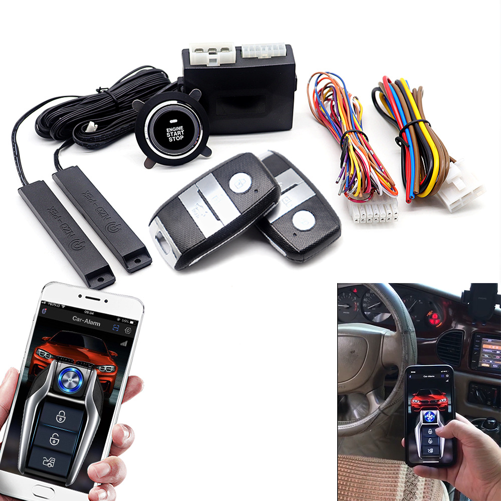 [Exclusively For Foreign Trade]One-click Start Modified Car Remote Starting System Mobile Phone Control Car Keyless Entry