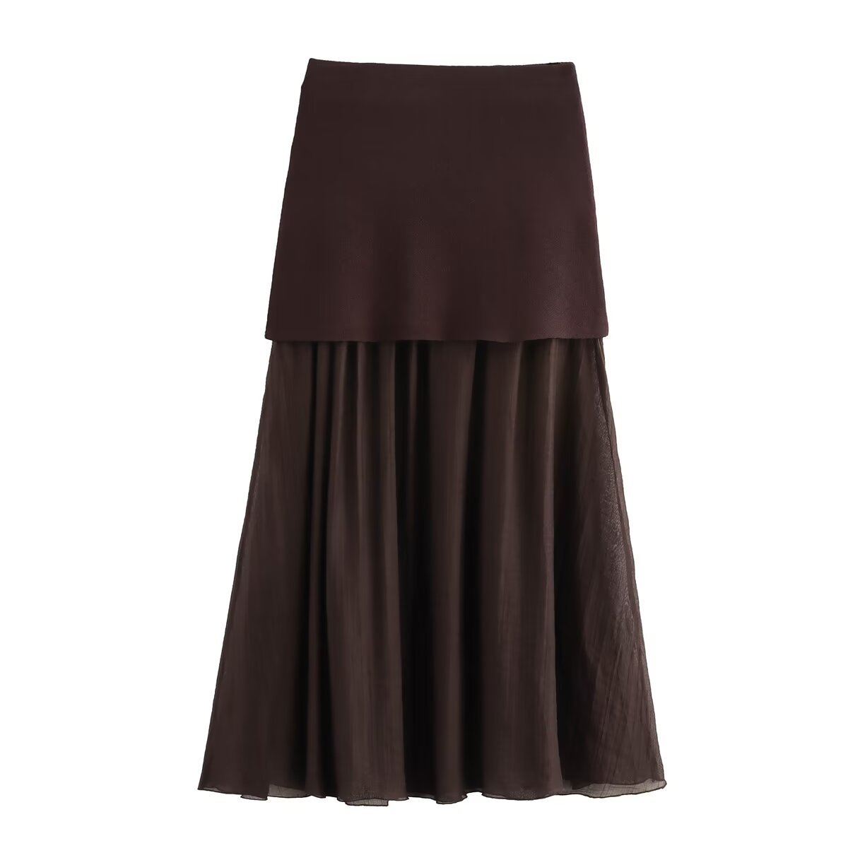 Solid Color Pattern Autumn Casual Solid Color Polyester Maxi Long Dress Skirts
